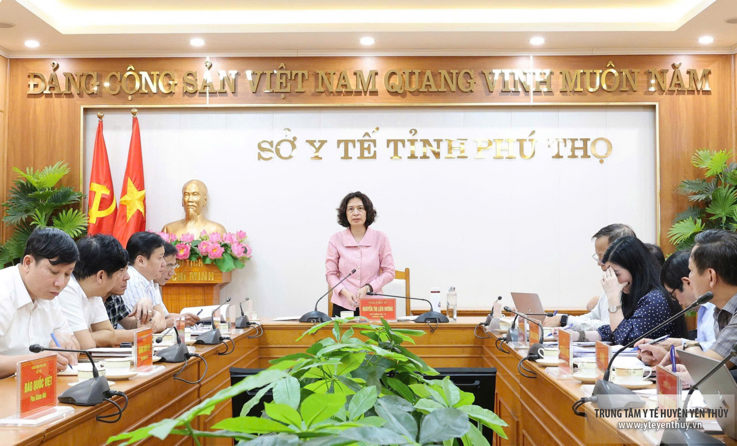 PGS.TS. Nguyễn Thị Liên Hương - Thứ trưởng Bộ Y tế phát biểu tại buổi làm việc