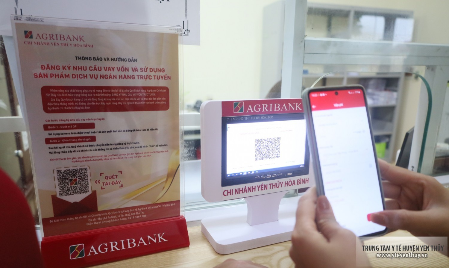 Module thanh toán viện phí điện tử không dùng tiền mặt tại TTYT khu vực Yên Thủy